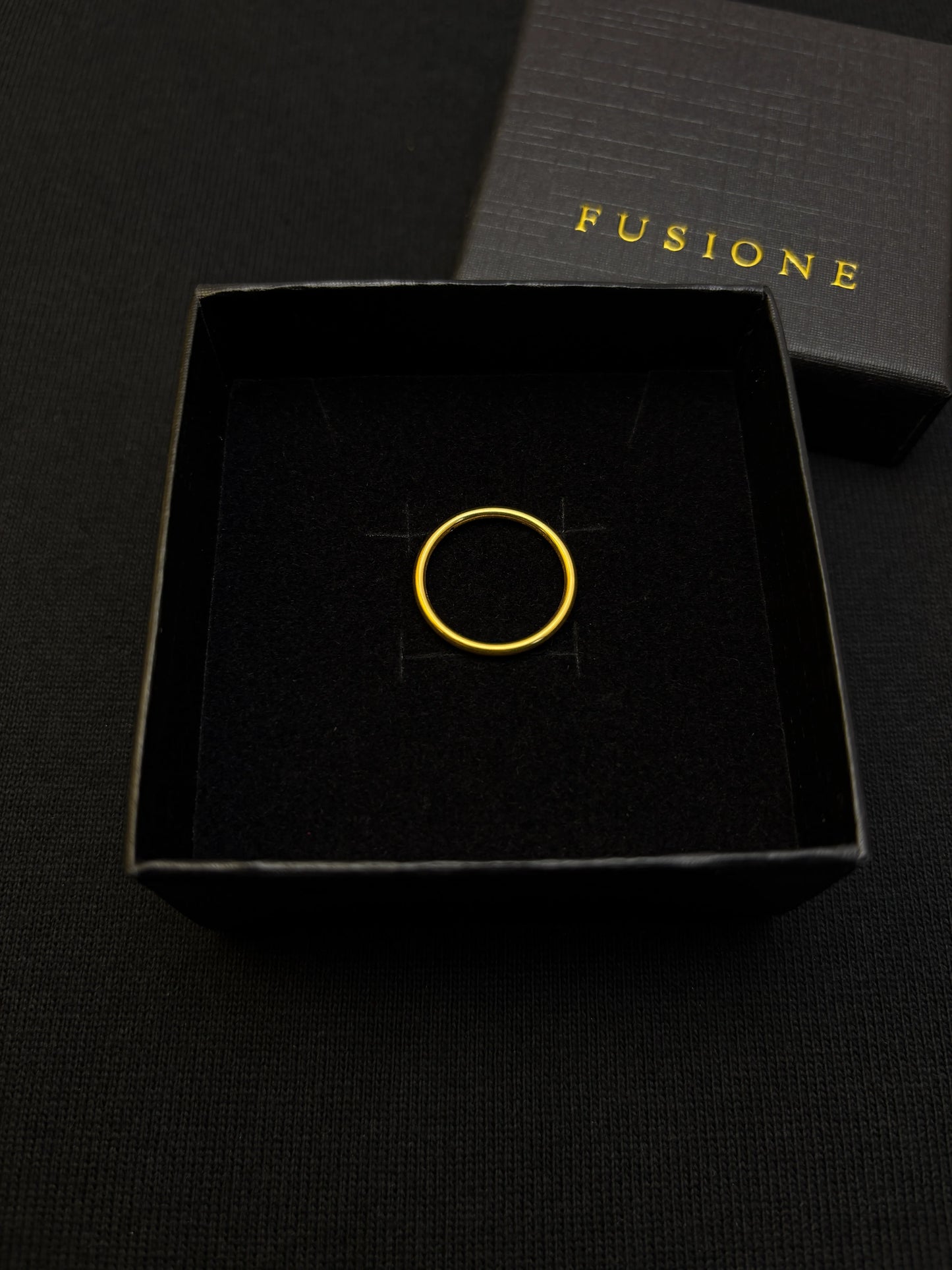 Minimalist 24k solid gold ring,Lasting Value,3D hard gold technology