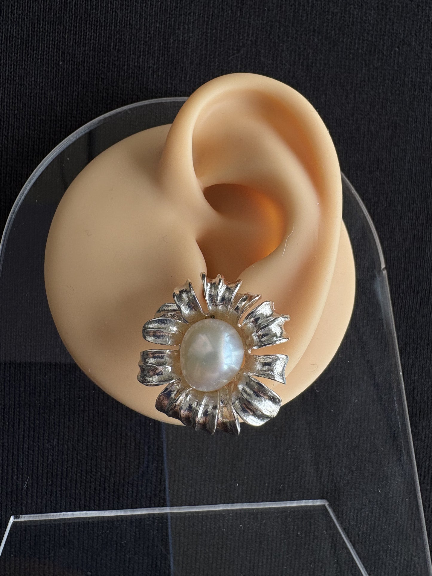 S925 Silver White Baroque Pearl Daisy Studs,Earrings,Brooch, Pendant