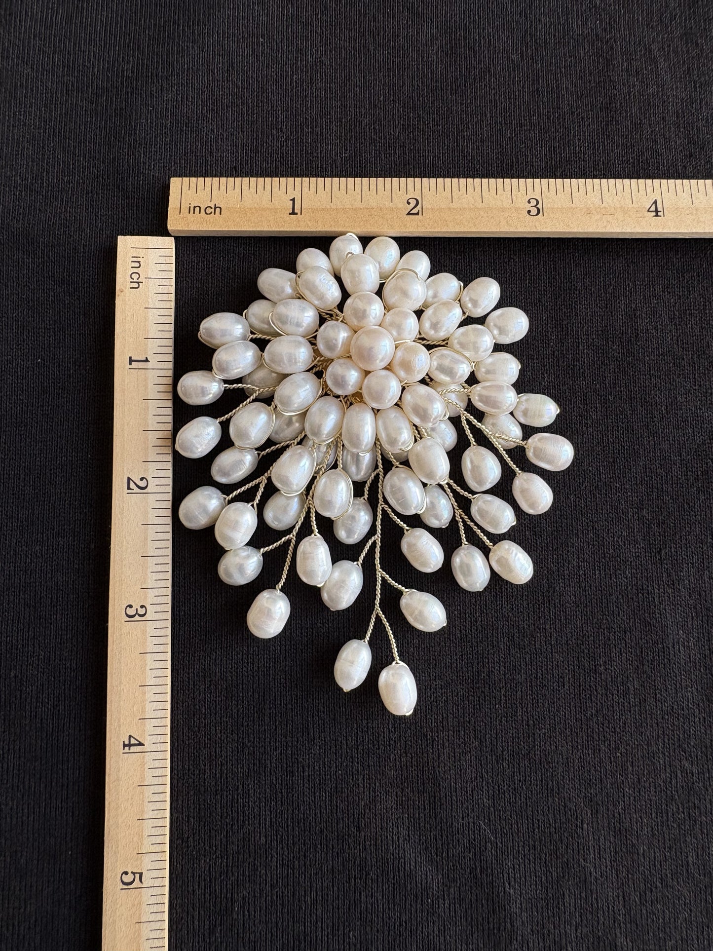 White Freshwater Pearl Brooch Pendant