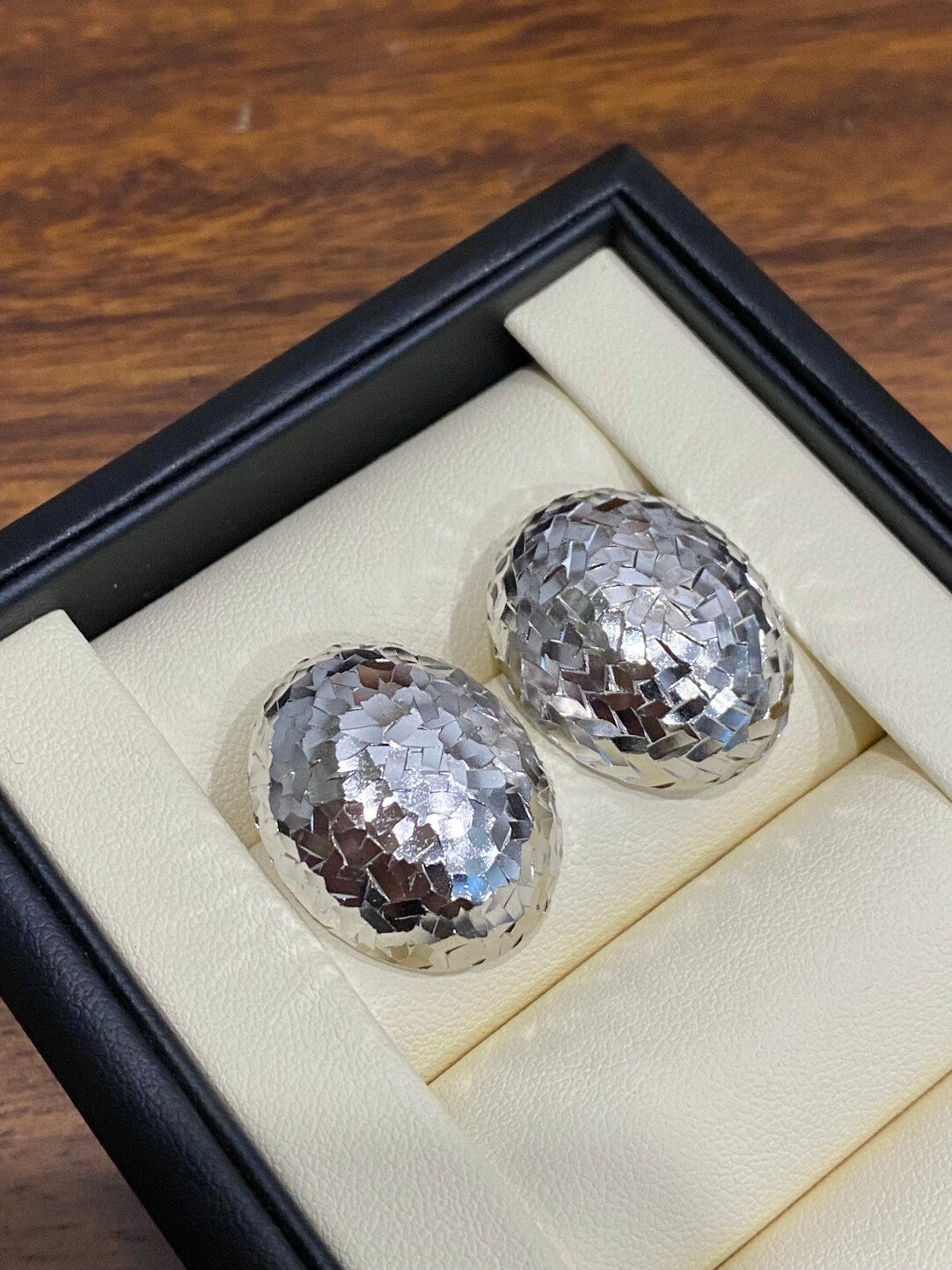 Crafted sterling silver oval studs earrings,gift for her,anniversary gift,birthday gift,gift for girlfriend,gift for mom/grandma