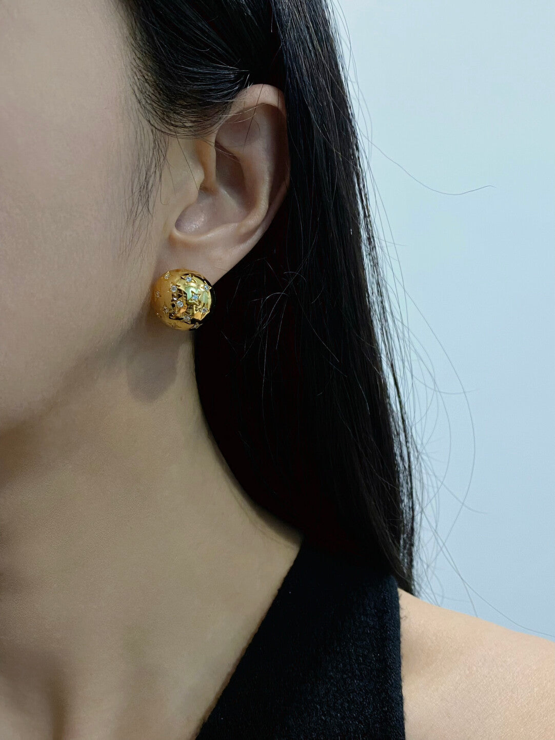 Gold/silver ball studs earrings,gift for her,anniversary gift,birthday gift,gift for girlfriend,gift for mom/grandma