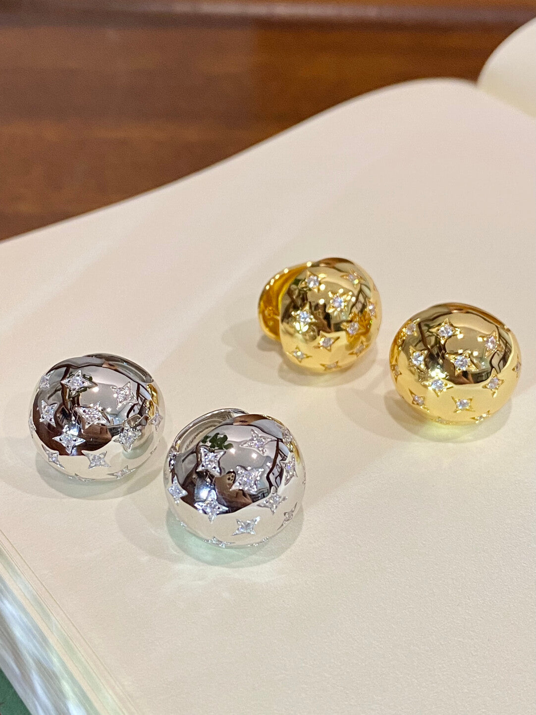 Gold/silver ball studs earrings,gift for her,anniversary gift,birthday gift,gift for girlfriend,gift for mom/grandma