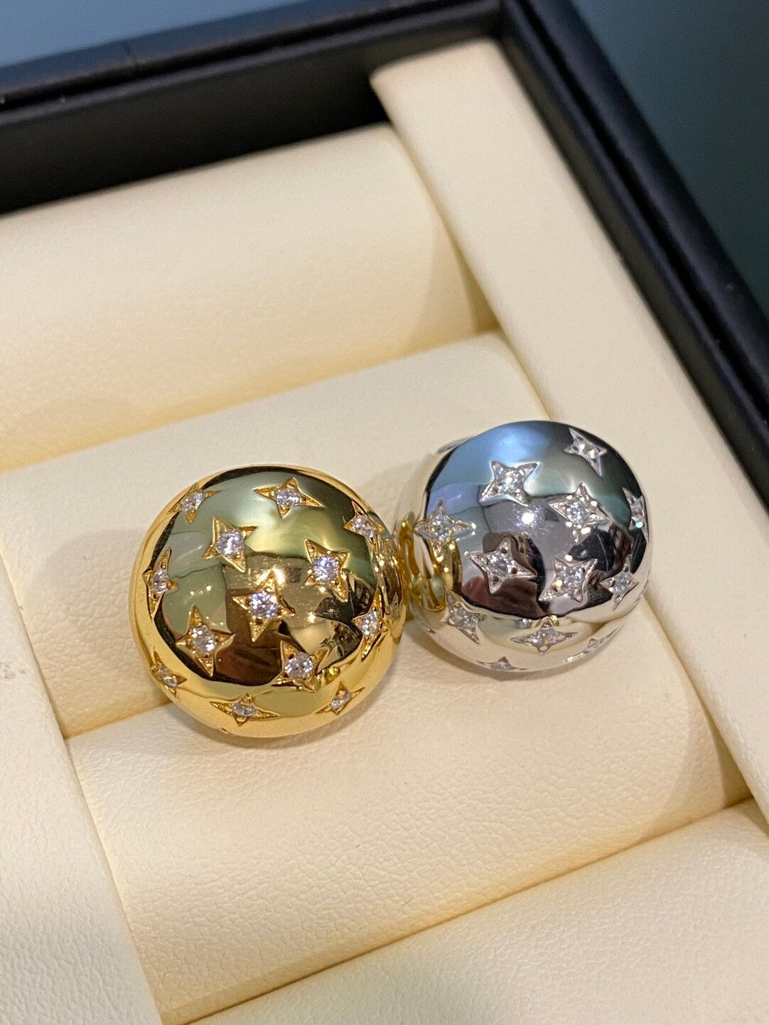 Gold/silver ball studs earrings,gift for her,anniversary gift,birthday gift,gift for girlfriend,gift for mom/grandma