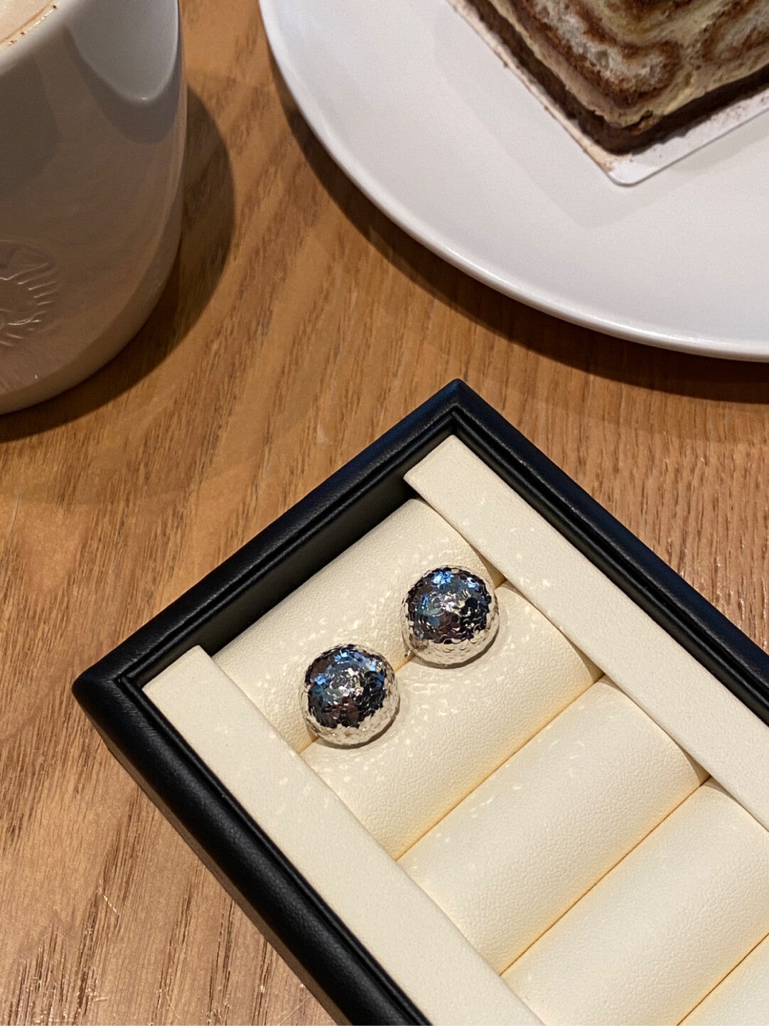 Crafted sterling silver starlight ball studs earrings,gift for her,anniversary gift,birthday gift,gift for girlfriend,gift for mom/grandma