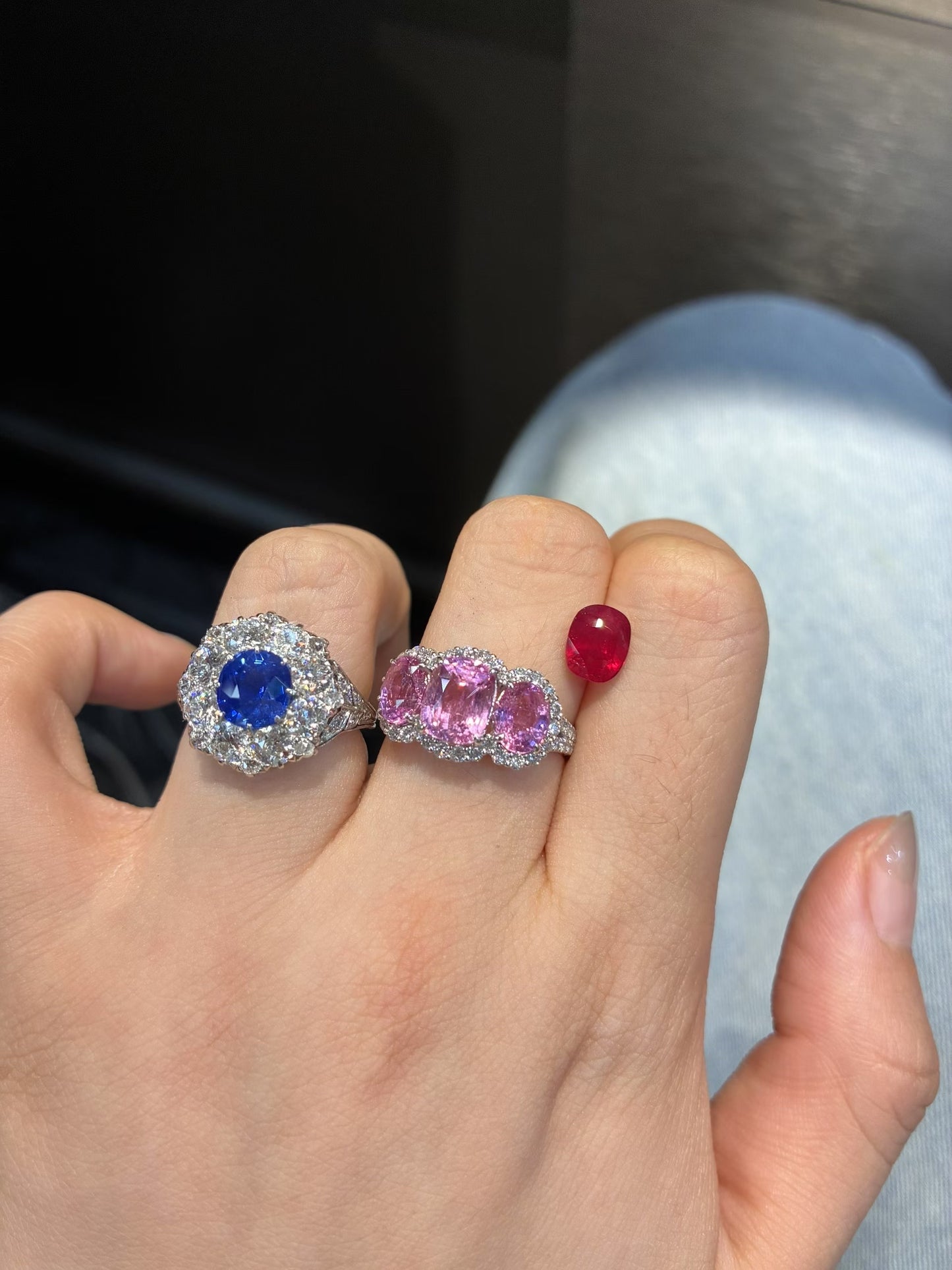 1.5 Carat GRS Certified Royal Blue Sri Lankan Sapphire Ring
