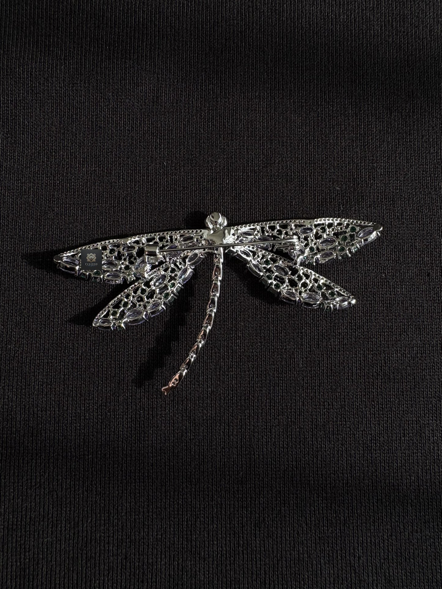 Green dragonfly brooch Pendant