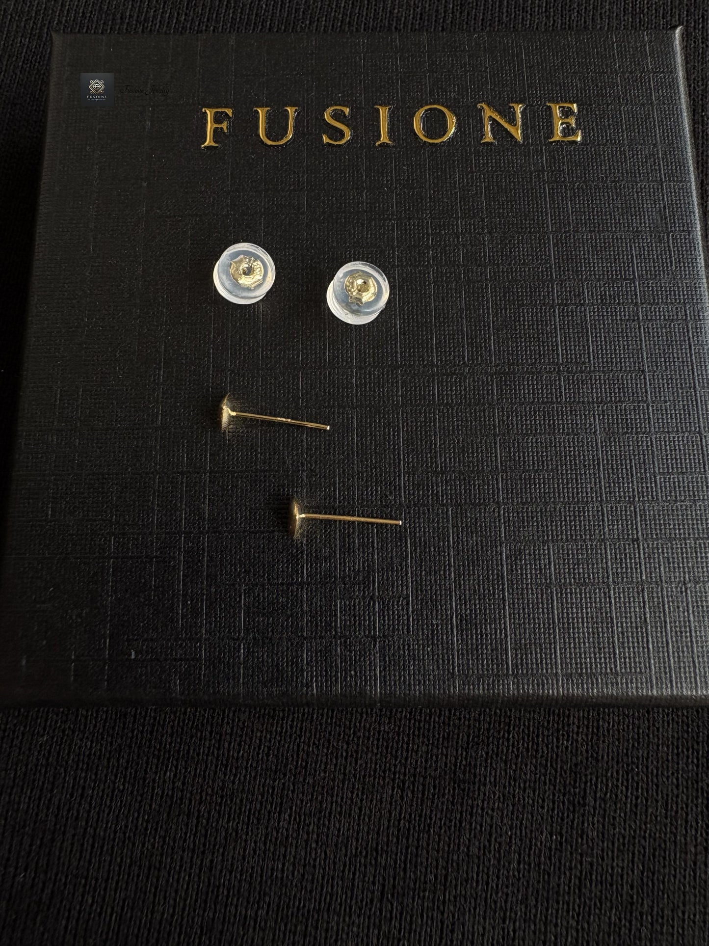 Minimalist 18k Solid gold heart studs,Earrings