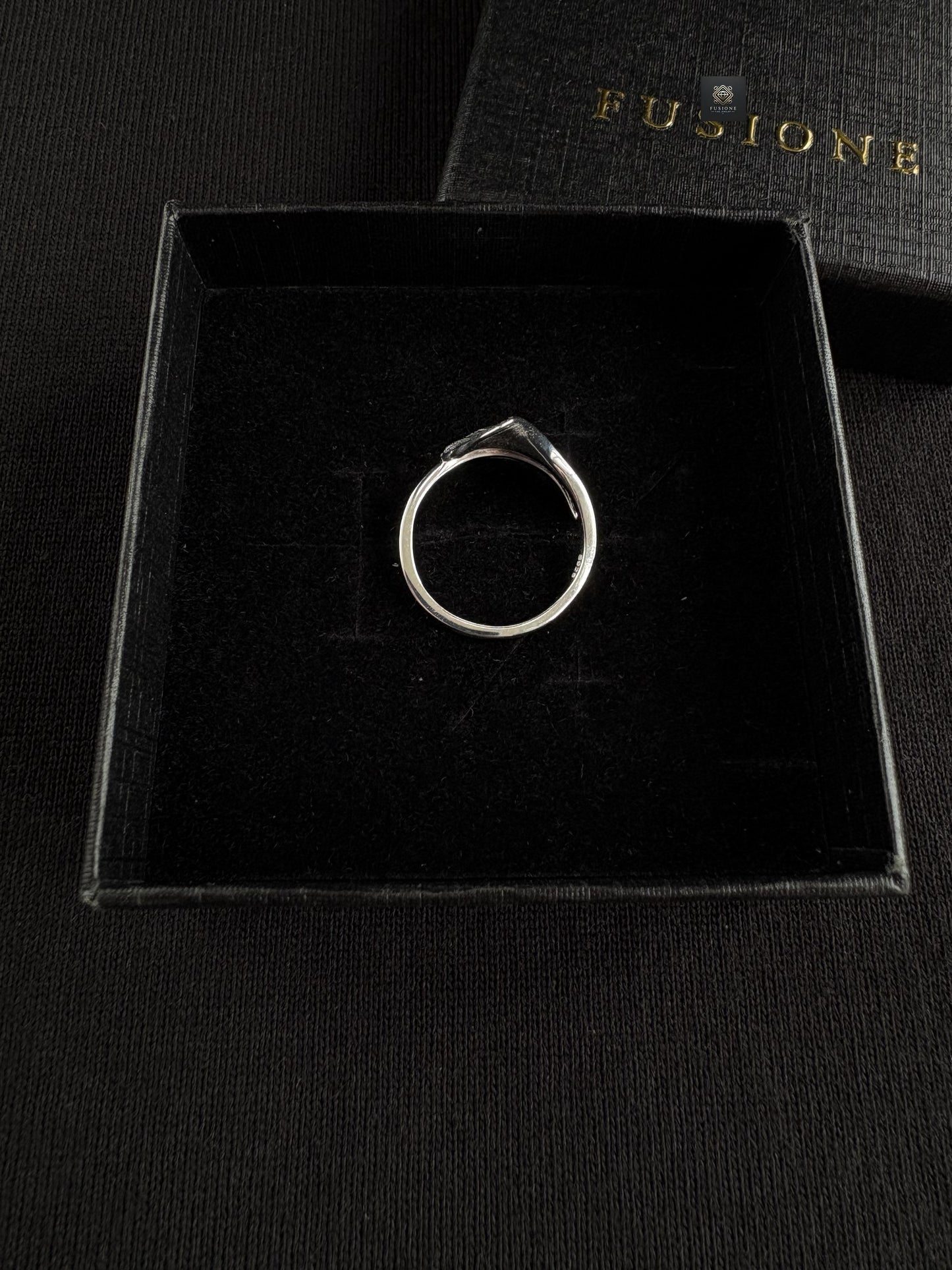Adjustable S925 Silver ginkgo ring