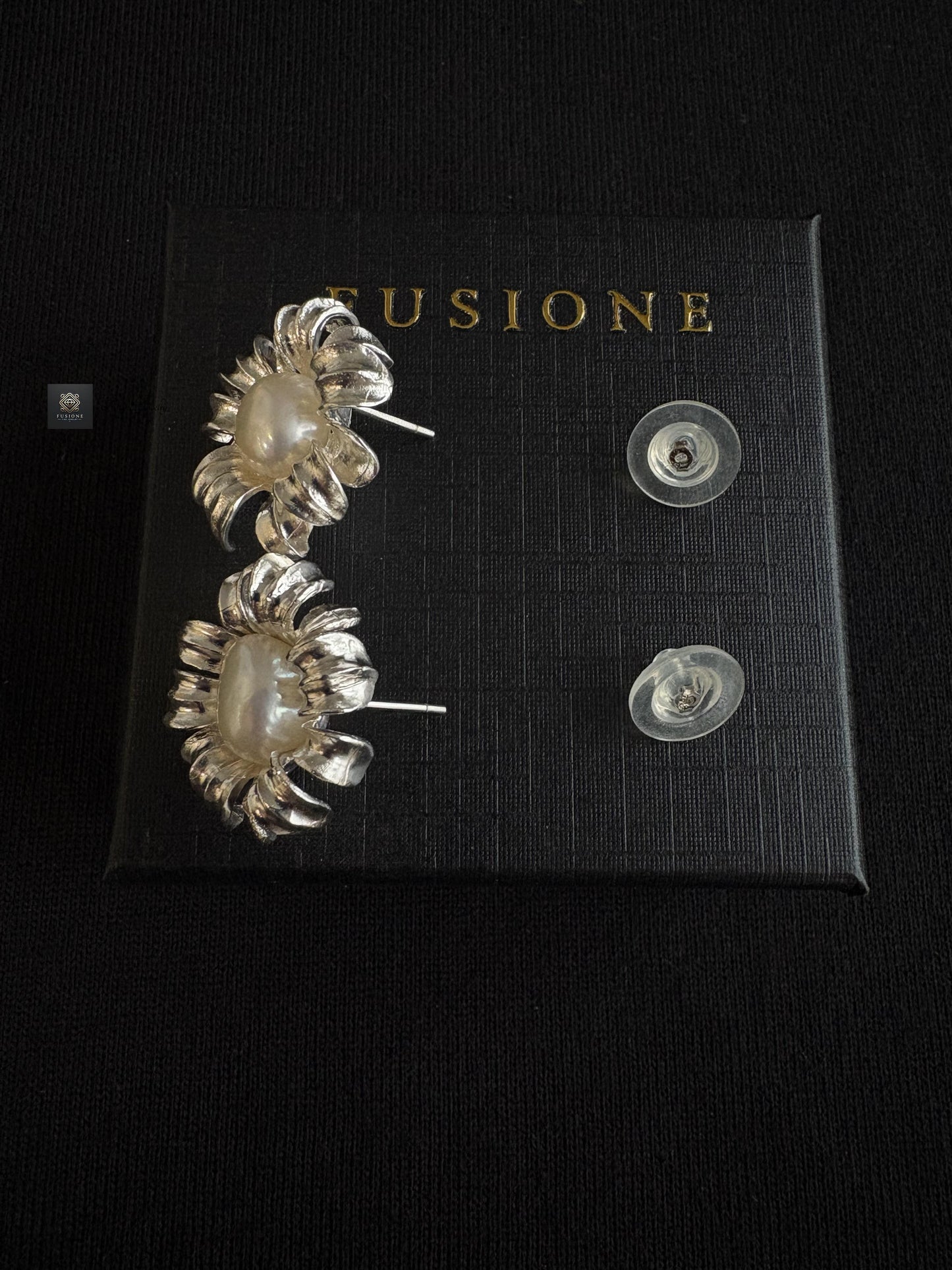 S925 Silver White Baroque Pearl Daisy Studs,Earrings,Brooch, Pendant