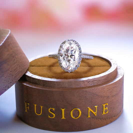2 Carat IGI Certified D color VVS1 Clarity Oval Excellent Cut Lab Grown Diamond Pave Engagement Ring