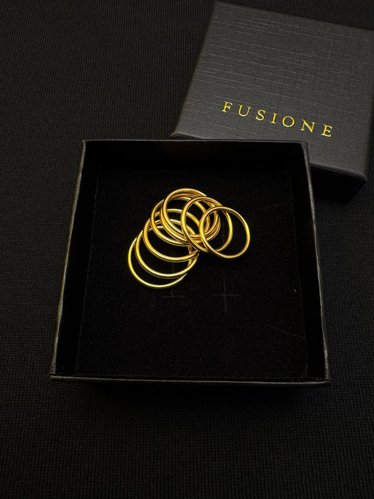 Minimalist 24k solid gold ring,Lasting Value,3D hard gold technology