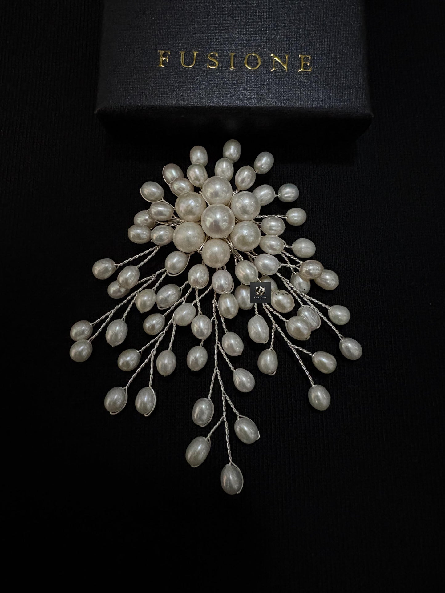 White Freshwater Pearl Brooch Pendant